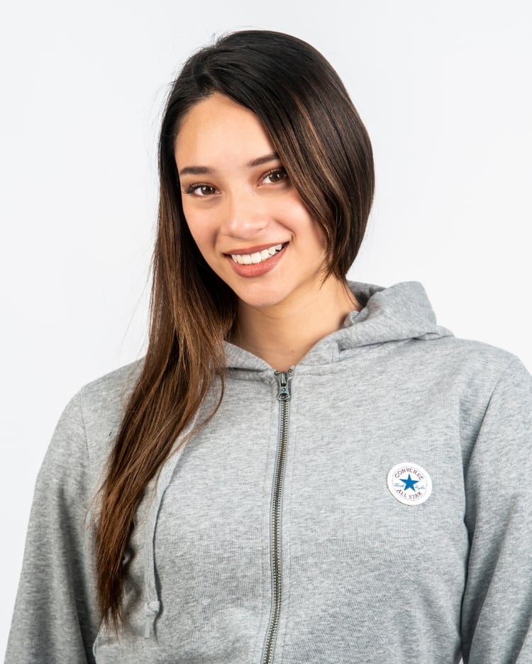 POLERA MUJER CORE FULL ZIP GRIS - 3