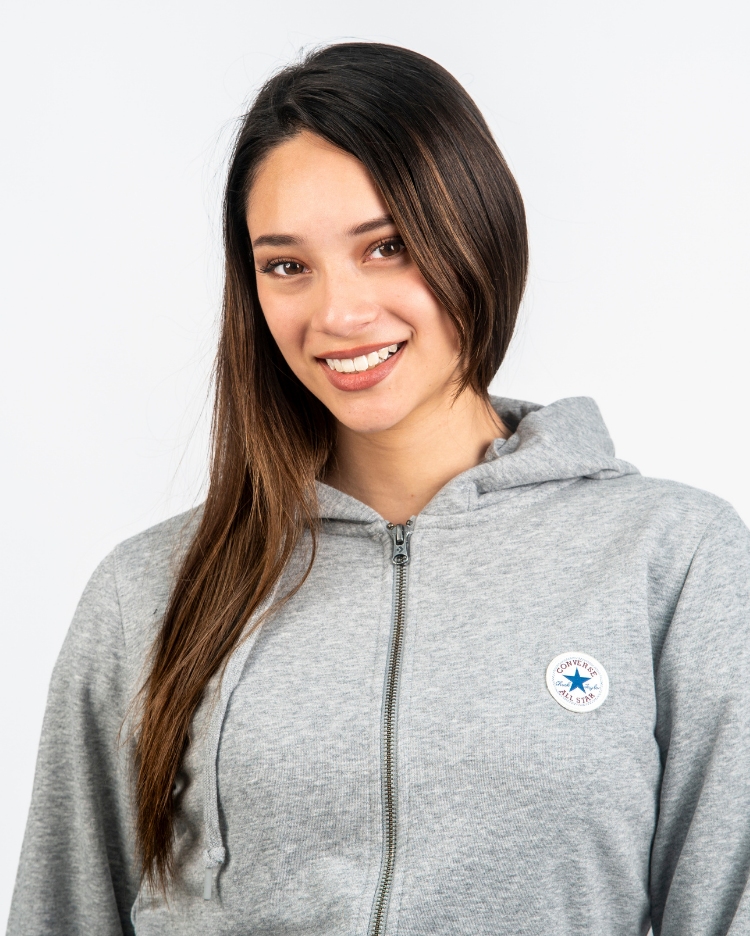 POLERA MUJER CORE FULL ZIP GRIS - 3