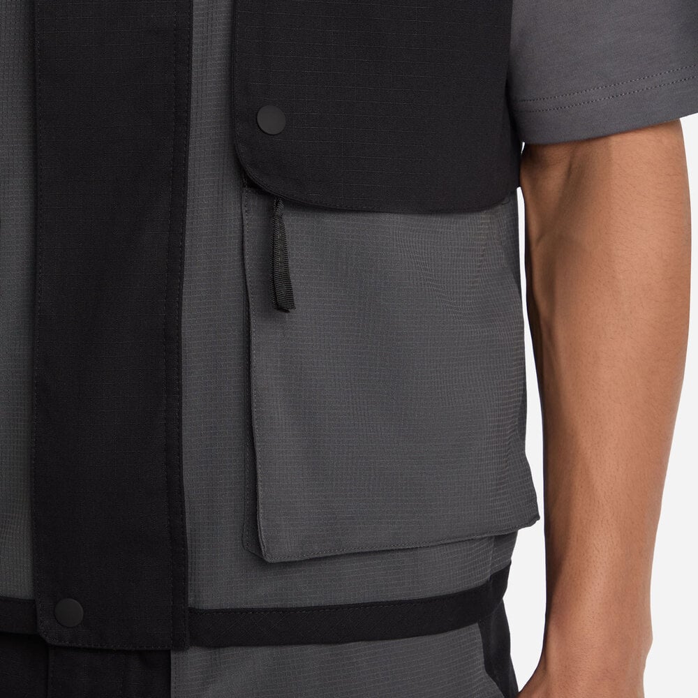 CASACA HOMBRE MULTI POCKET GILET NEGRO - 3