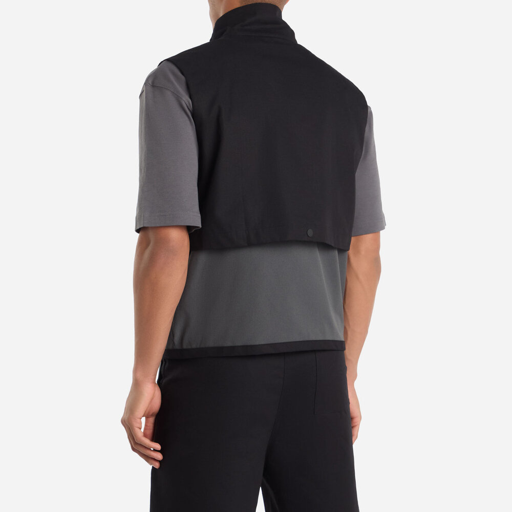 CASACA HOMBRE MULTI POCKET GILET NEGRO - 4