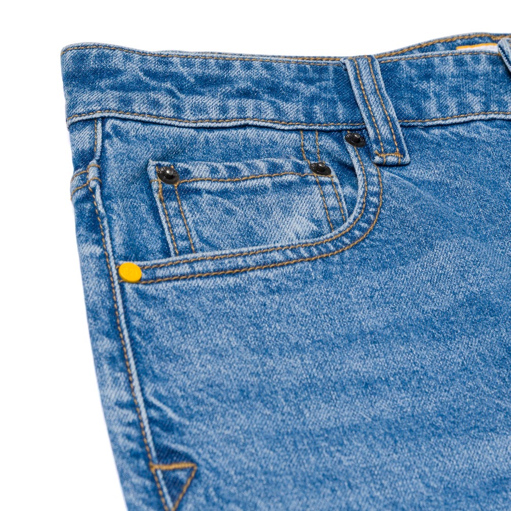 PANTALÓN HOMBRE COMFORT RIGID DENIM SLIM AZUL - 4