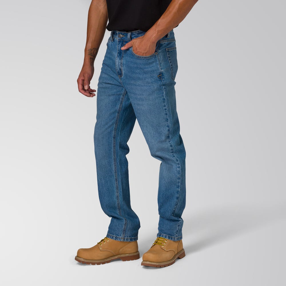PANTALÓN HOMBRE COMFORT RIGID DENIM SLIM AZUL - 8