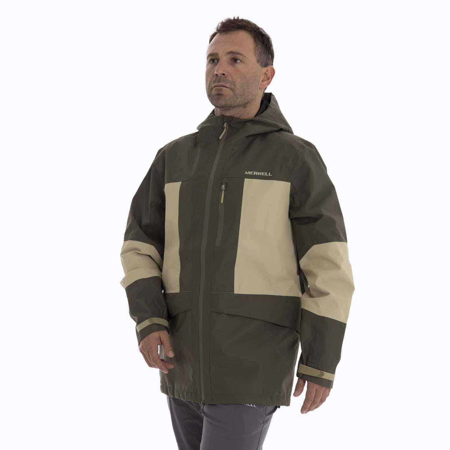 CASACA HOMBRE BRAVO HARD SHELL VERDE - 2