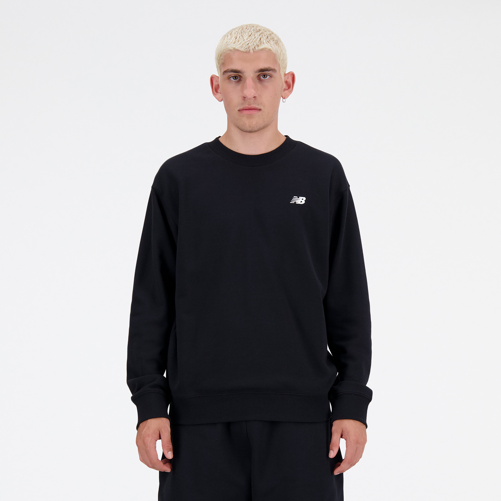 POLERAS NEW BALANCE SPORT ESSENTIALS FRENCH TERRY CREW NEGRO - 1