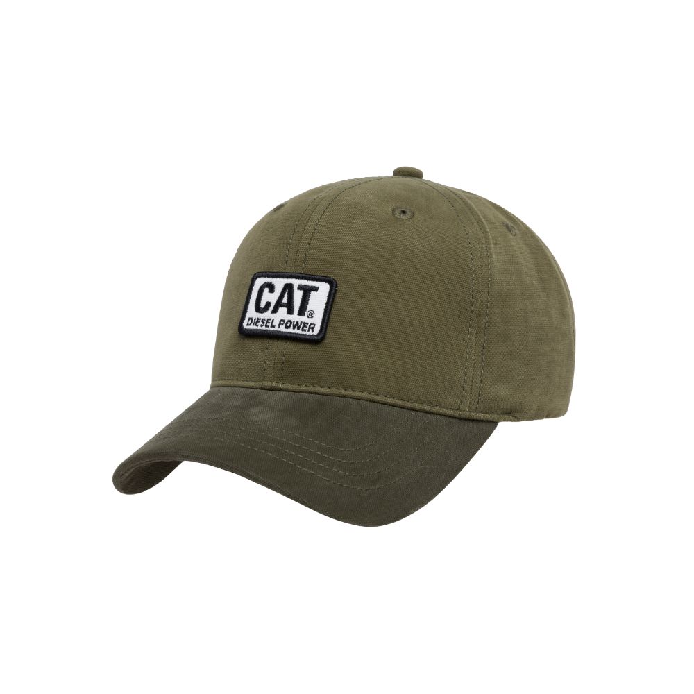 GORRO UNISEX 6 PANEL UNSTRUCTURED CAT PATCH VERDE - 1