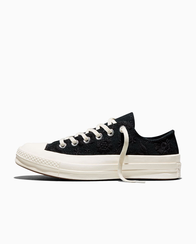 ZAPATILLAS MUJER CHUCK 70 RETRO FLORAL NEGRO - 2