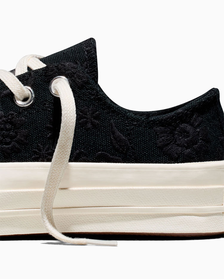 ZAPATILLAS MUJER CHUCK 70 RETRO FLORAL NEGRO - 6