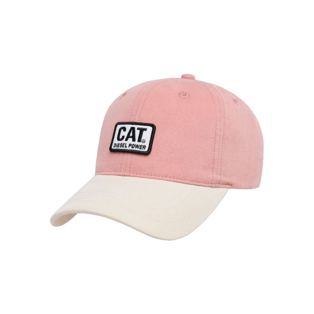 GORRO UNISEX 6 PANEL UNSTRUCTURED CAT PATCH ROSADO - 1