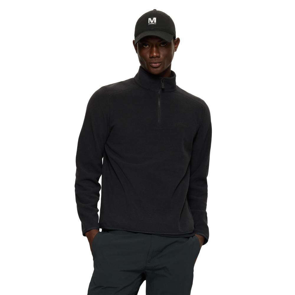 POLERA HOMBRE WHITE PINE QUARTER ZIP NEGRO - 1