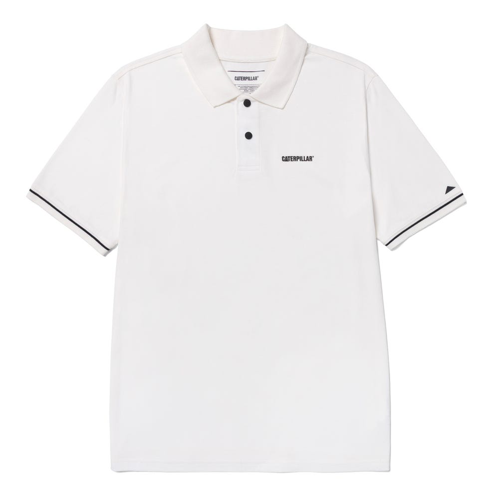 POLO HOMBRE CATERPILLAR SLIM BLANCO - 1