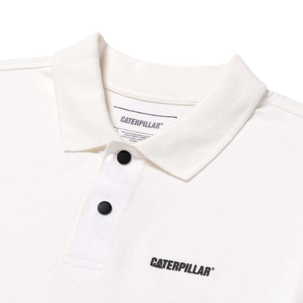 POLO HOMBRE CATERPILLAR SLIM BLANCO - 4