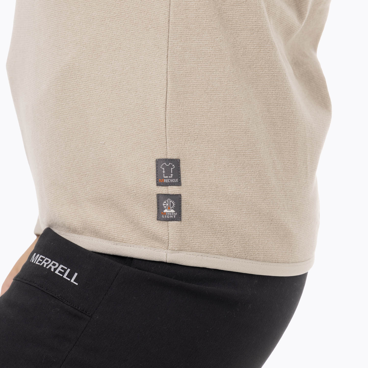 CASACA MUJER MICROFLEECE ZIP TOP ULTRA LIGHT BEIGE - 6