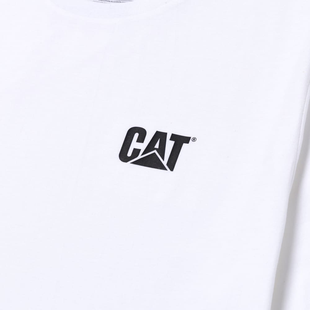 POLO HOMBRE CAT SMALL LOGO BLANCO - 3