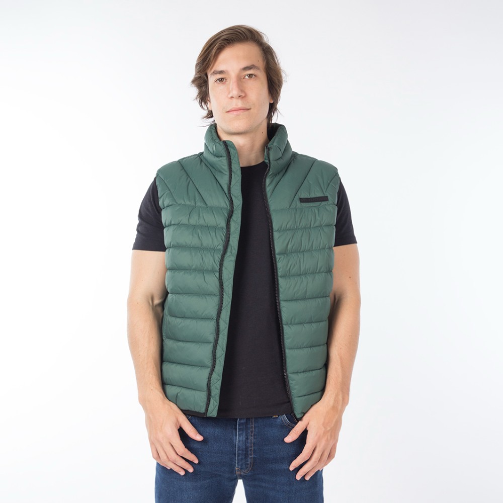 CHALECO KANE SUPER LIGHTWEIGHT PACKABLE PUFFER VEST VERDE - 1