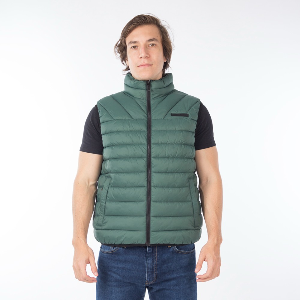 CHALECO KANE SUPER LIGHTWEIGHT PACKABLE PUFFER VEST VERDE - 2