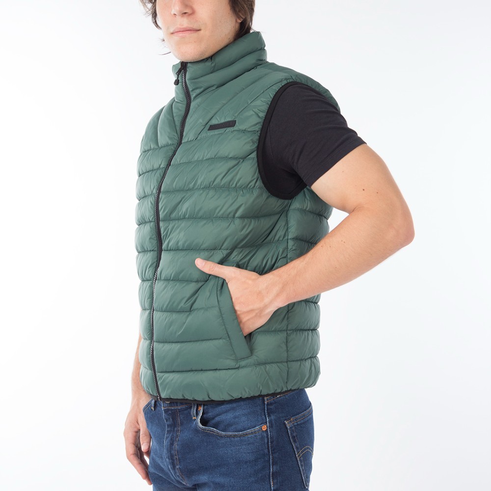 CHALECO KANE SUPER LIGHTWEIGHT PACKABLE PUFFER VEST VERDE - 7