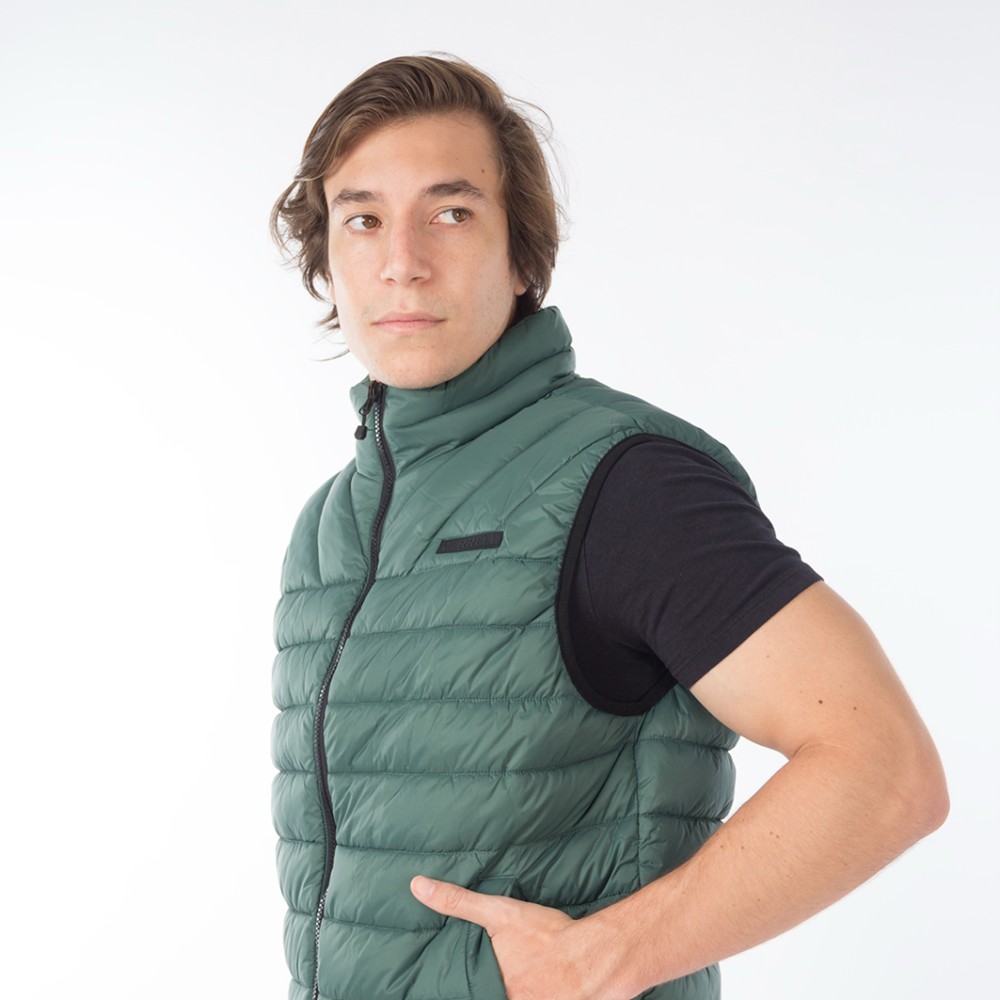 CHALECO KANE SUPER LIGHTWEIGHT PACKABLE PUFFER VEST VERDE - 9