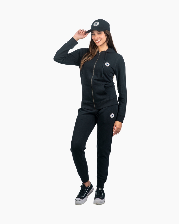 PANTALÓN JOGGER MUJER FT CHUCK NEGRO - 1