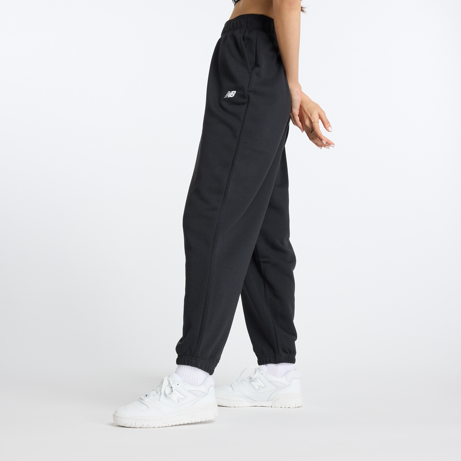 PANTALÓN JOGGER MUJER SPORT ESSENTIALS FRENCH TERRY NEGRO V2 - 2