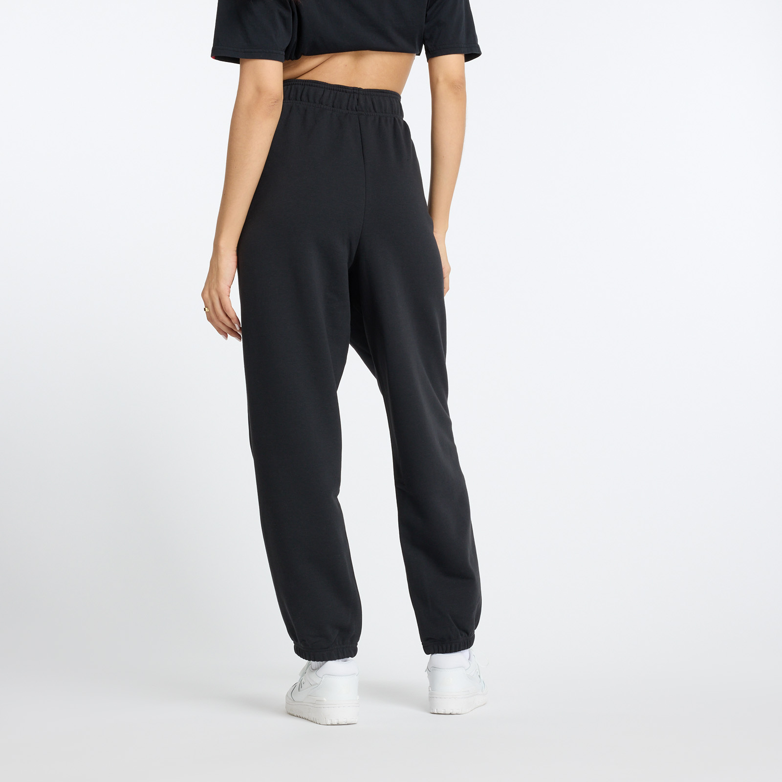 PANTALÓN JOGGER MUJER SPORT ESSENTIALS FRENCH TERRY NEGRO V2 - 3