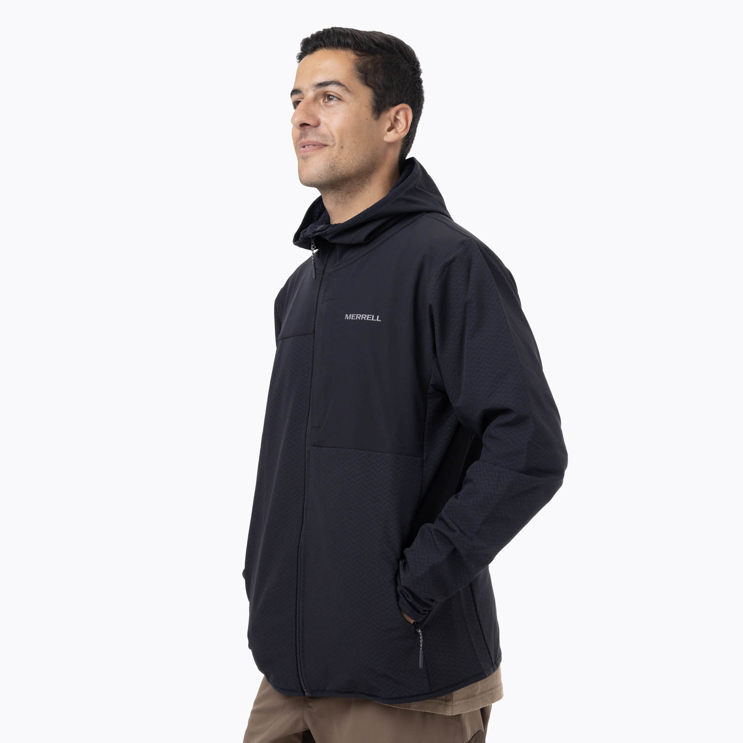 CASACA HOMBRE MEZEIS SWEATSHIRT FULL ZIPPER NEGRO - 2