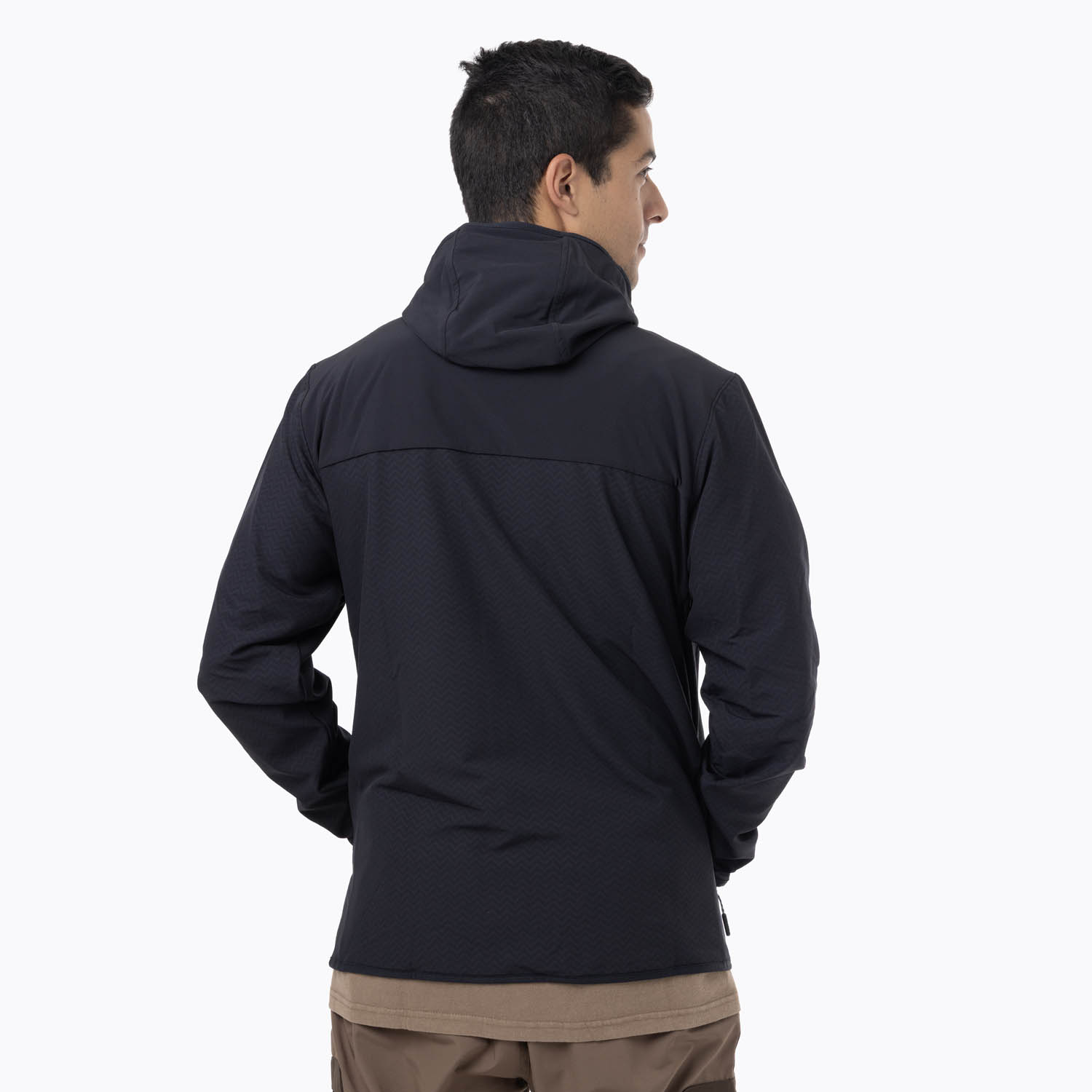 CASACA HOMBRE MEZEIS SWEATSHIRT FULL ZIPPER NEGRO - 3