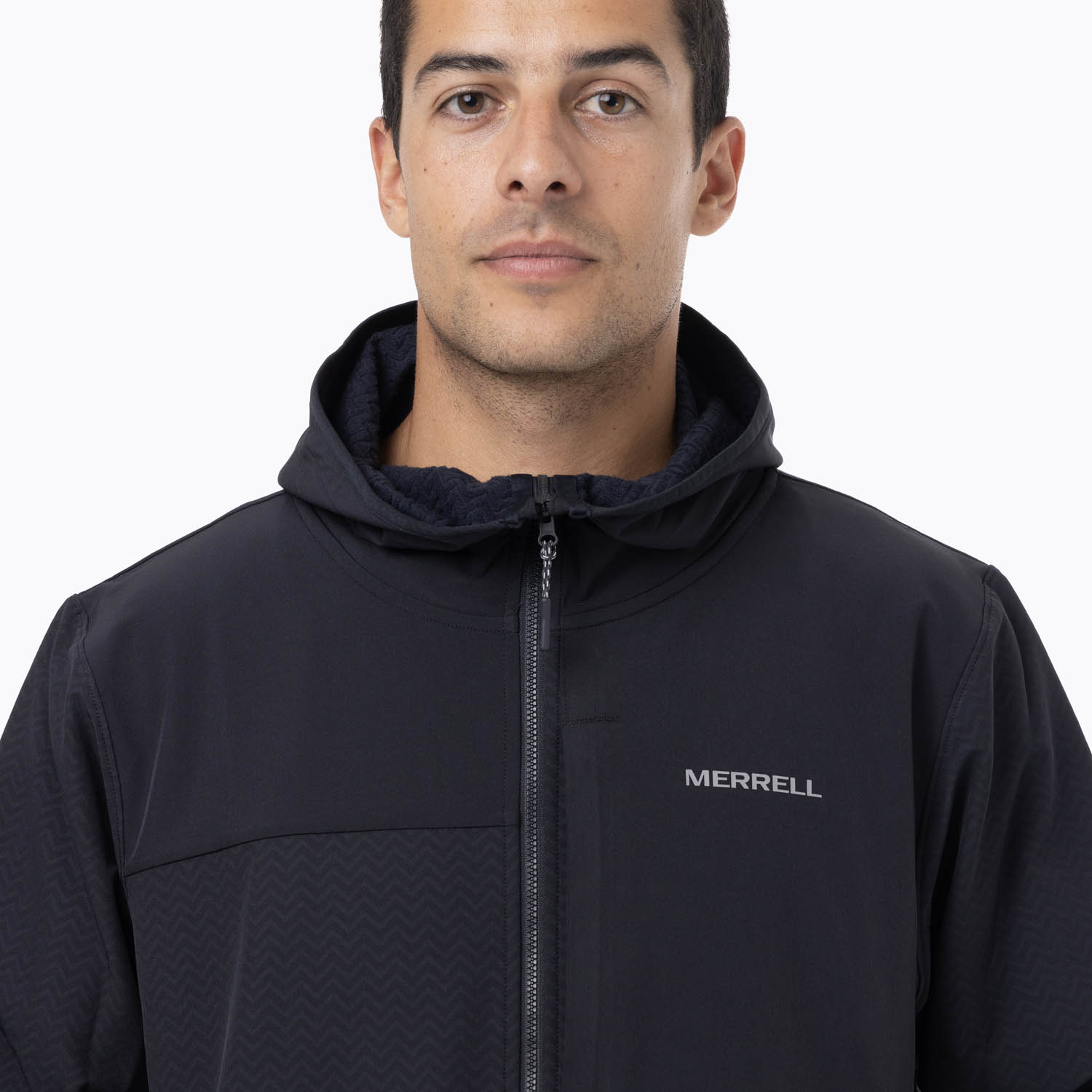 CASACA HOMBRE MEZEIS SWEATSHIRT FULL ZIPPER NEGRO - 5