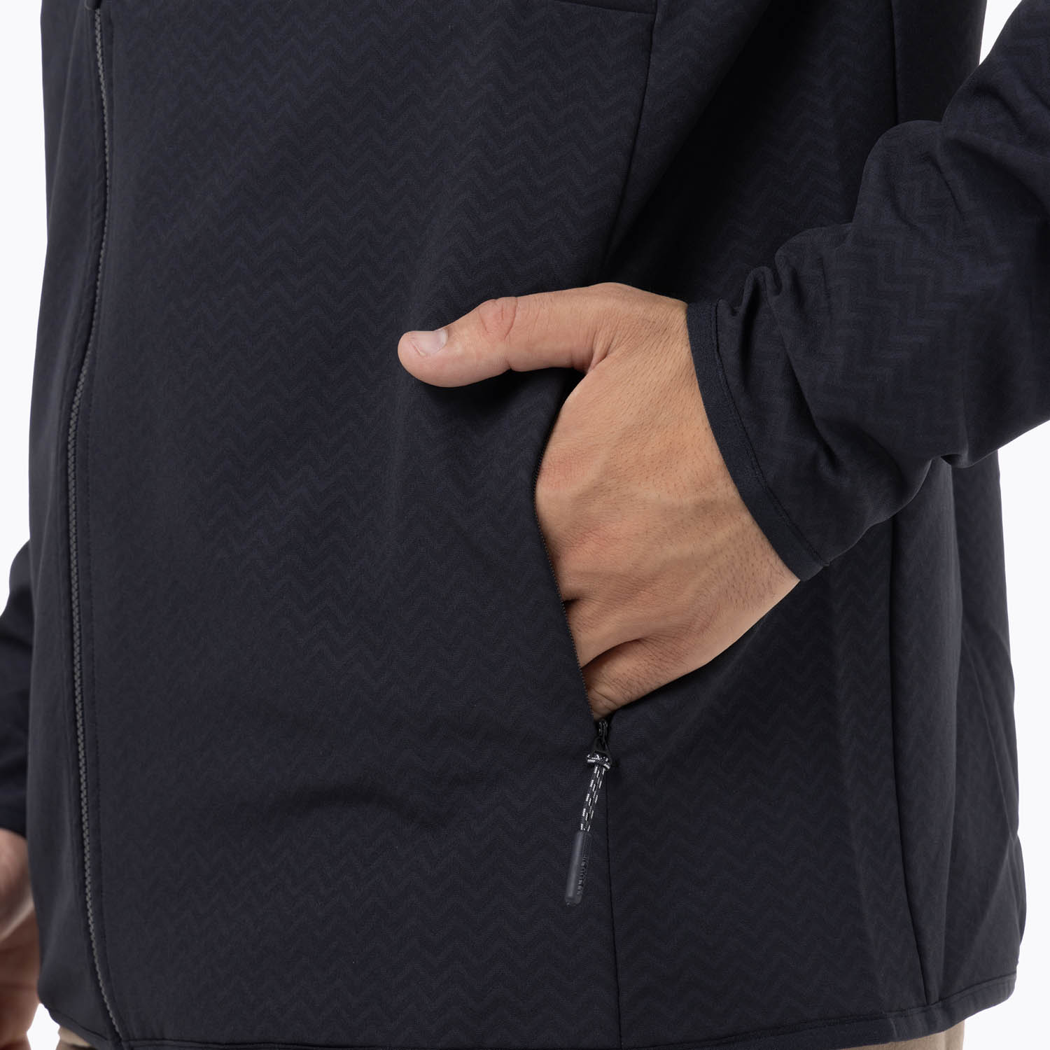 CASACA HOMBRE MEZEIS SWEATSHIRT FULL ZIPPER NEGRO - 7