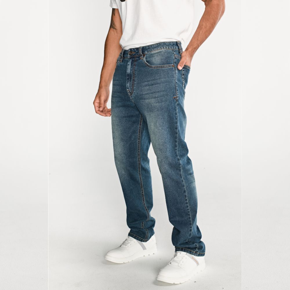 PANTALÓN JEAN HOMBRE TRIBLEND STRETCH DENIM STRAIGHT AZUL - 2