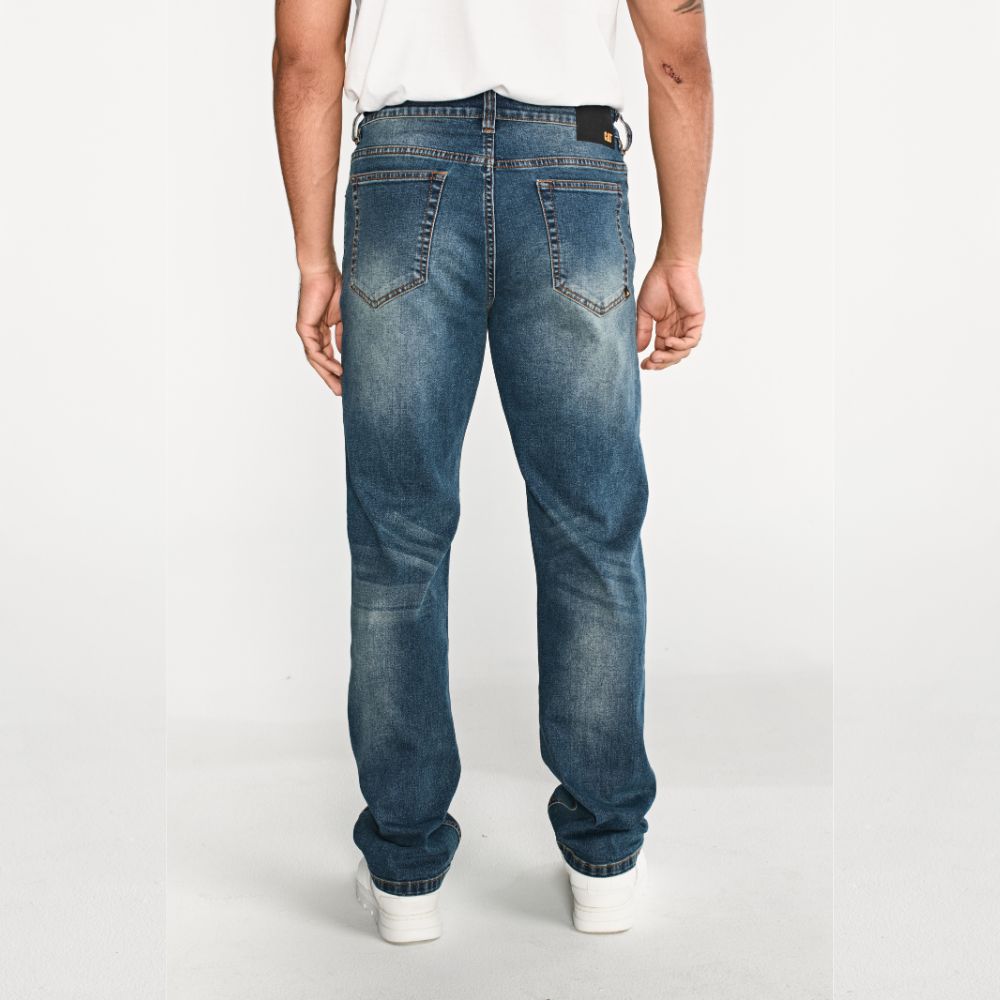 PANTALÓN JEAN HOMBRE TRIBLEND STRETCH DENIM STRAIGHT AZUL - 4