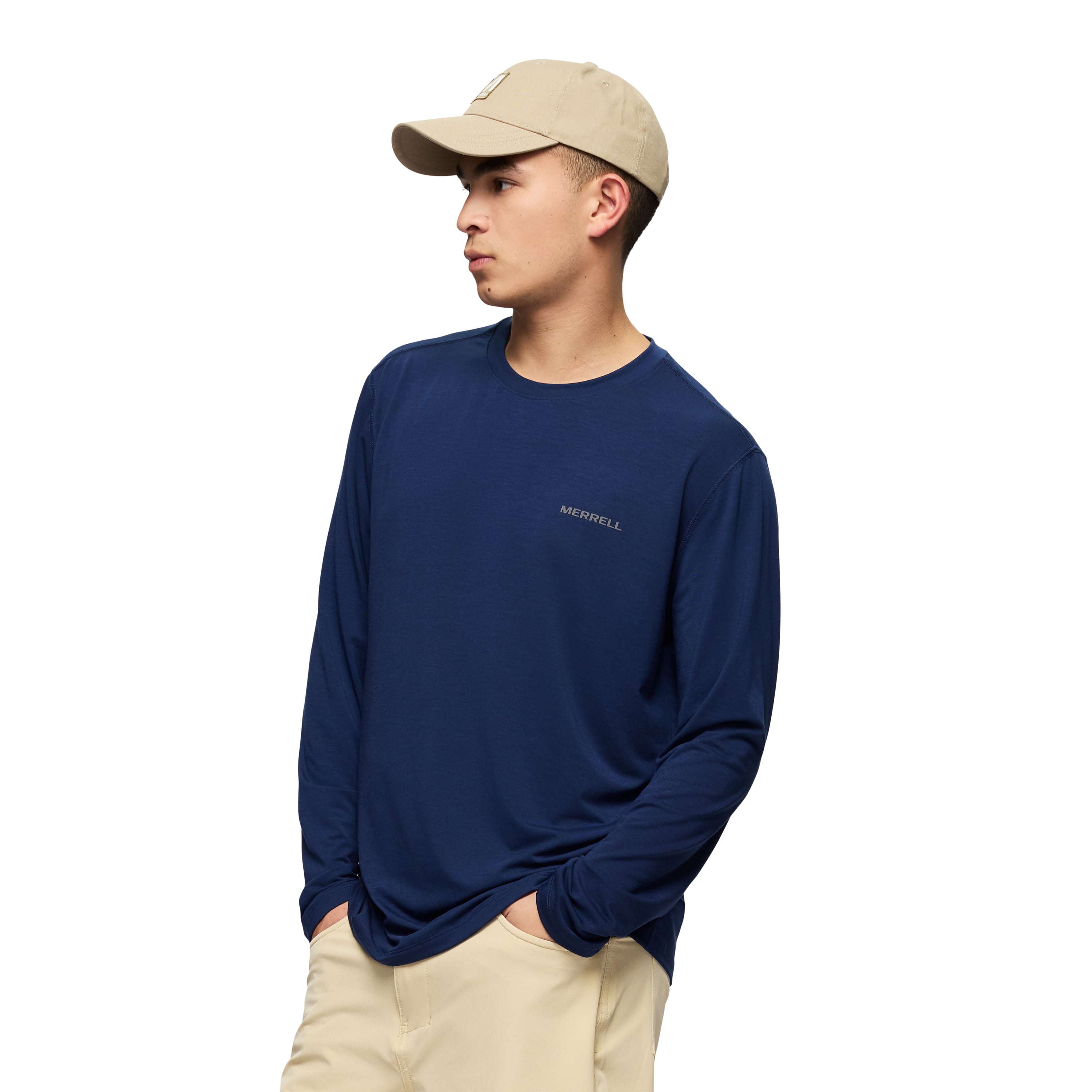POLO HOMBRE VISTA TENCEL LS AZUL - 2