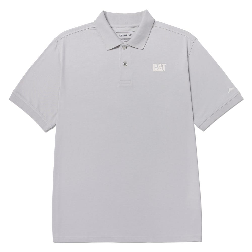 POLO HOMBRE CAT LOGO JERSEY CELESTE - 2