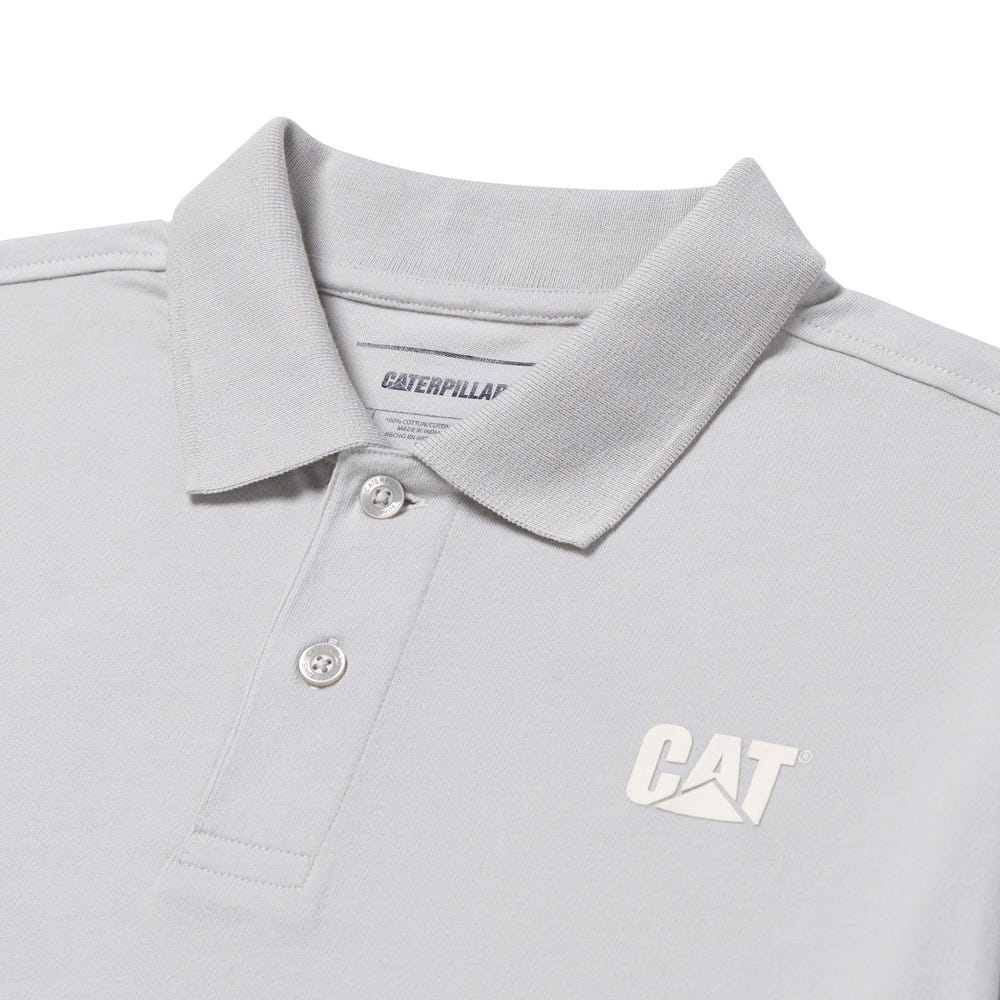 POLO HOMBRE CAT LOGO JERSEY CELESTE - 3