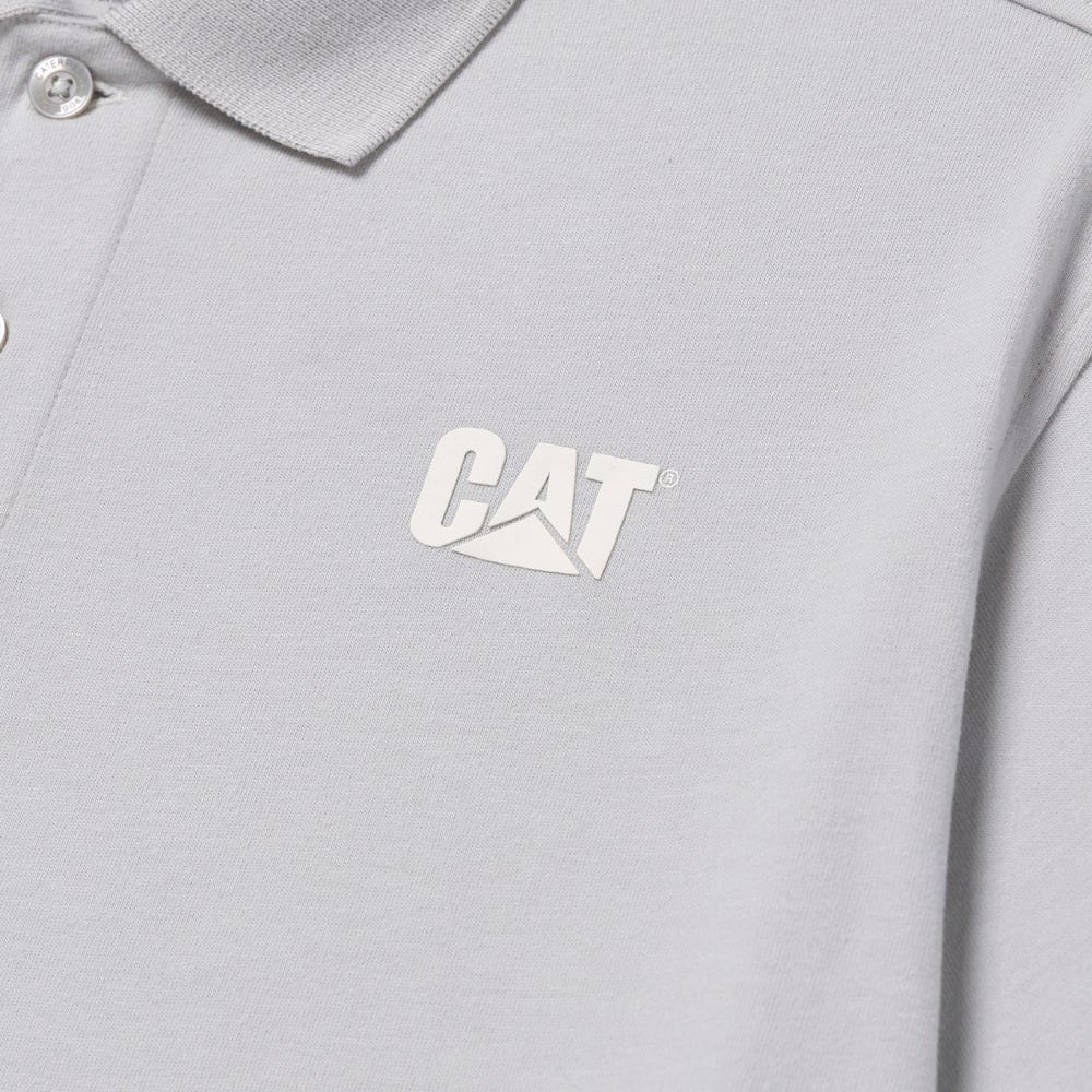 POLO HOMBRE CAT LOGO JERSEY CELESTE - 4