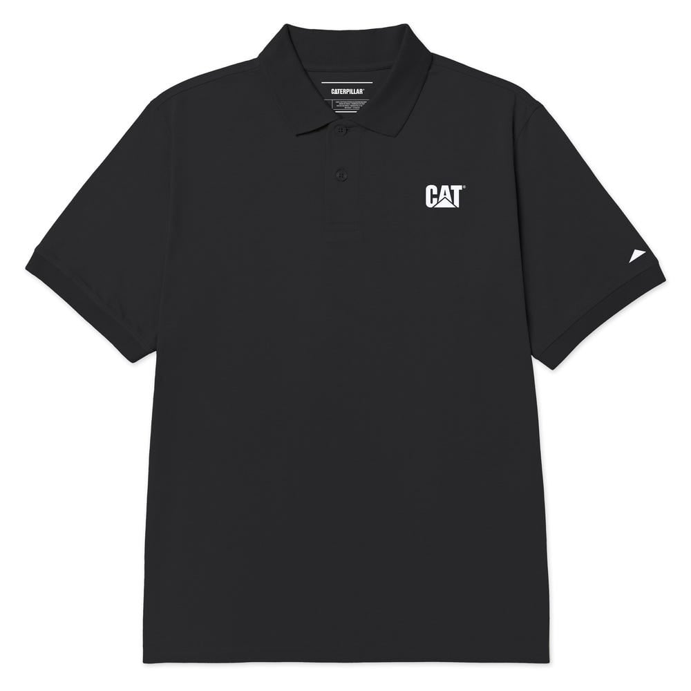 POLO HOMBRE CAT LOGO JERSEY NEGRO - 2