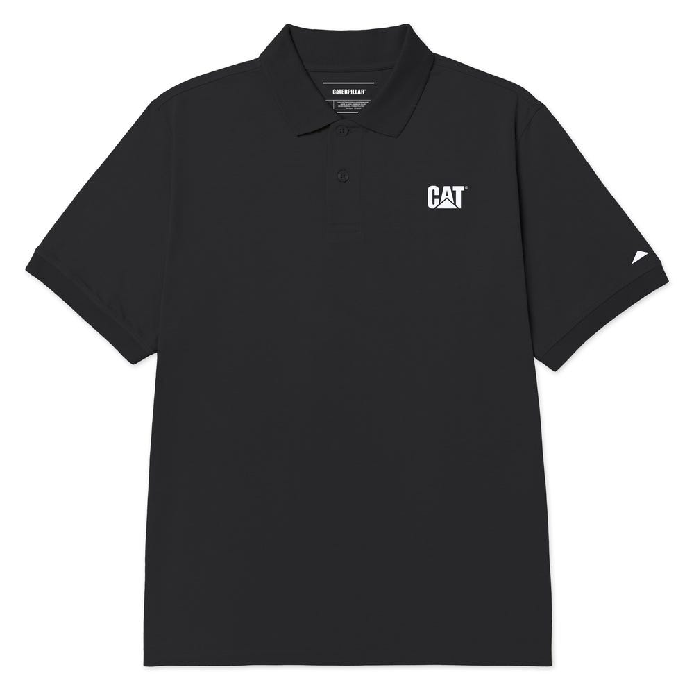 POLO HOMBRE CAT LOGO JERSEY NEGRO - 2