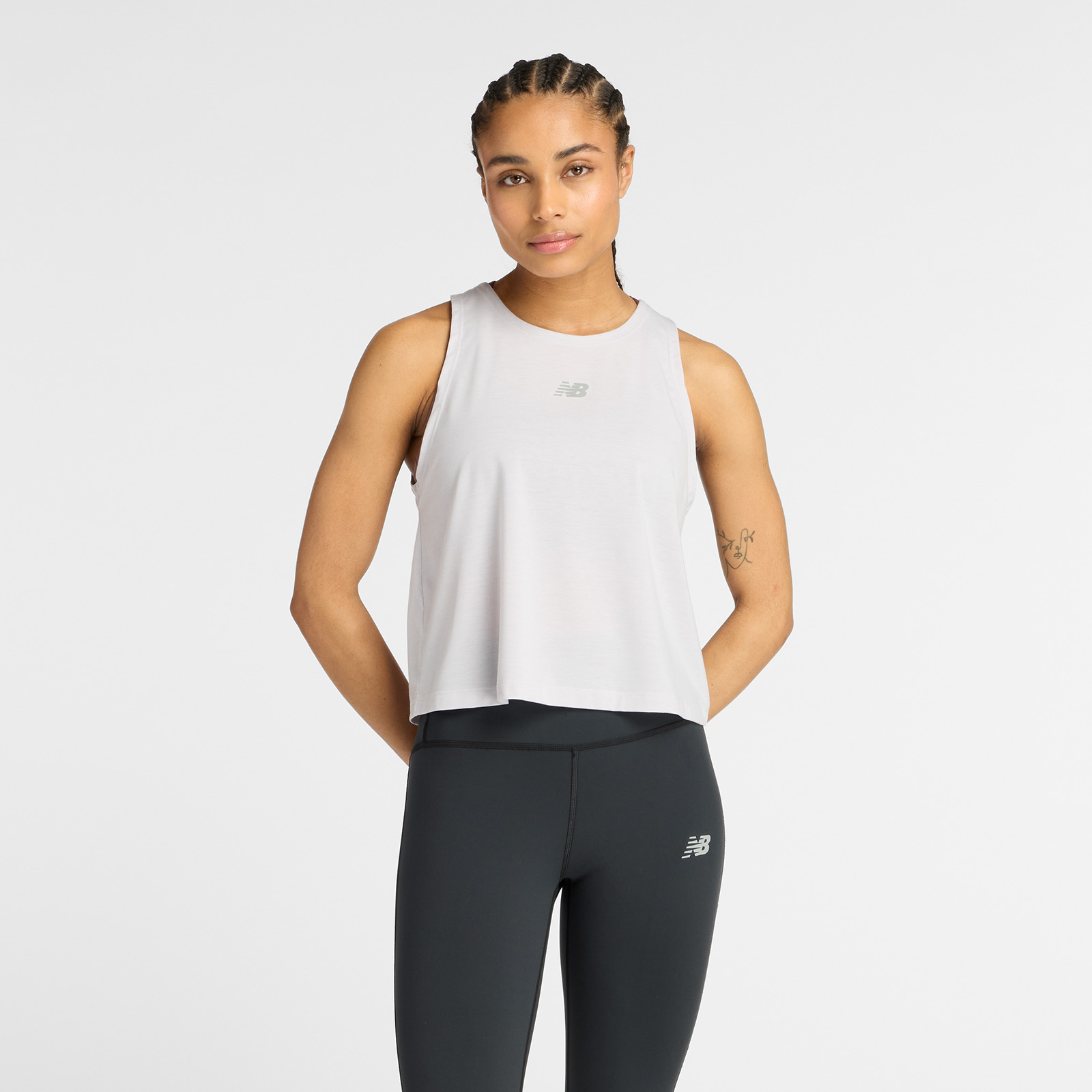 TANK MUJER DRAPEY TANK GRIS - 1