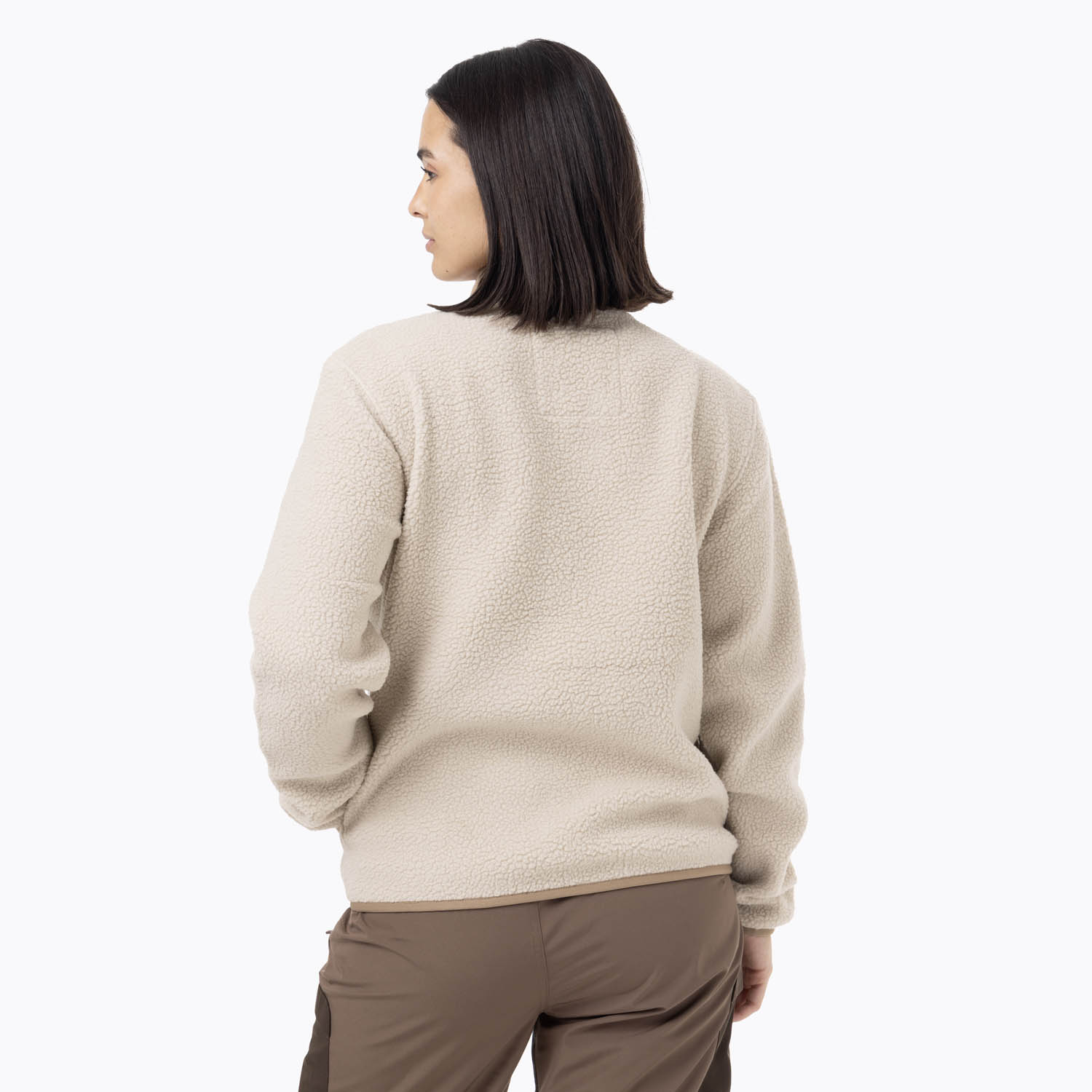 CASACA MUJER LIGHTWEIGHT FULL-ZIP SHERP BEIGE - 3