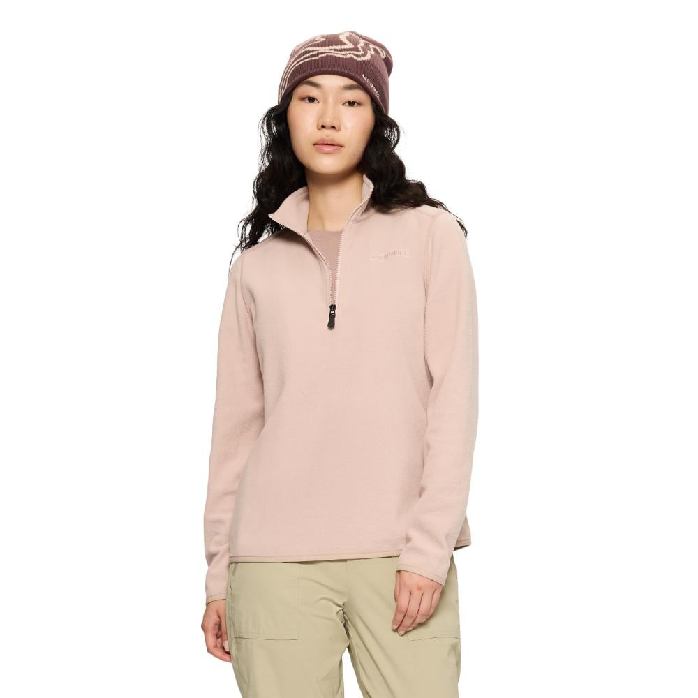 POLERA MUJER WHITE PINE QUARTER ZIP ROSADO - 1