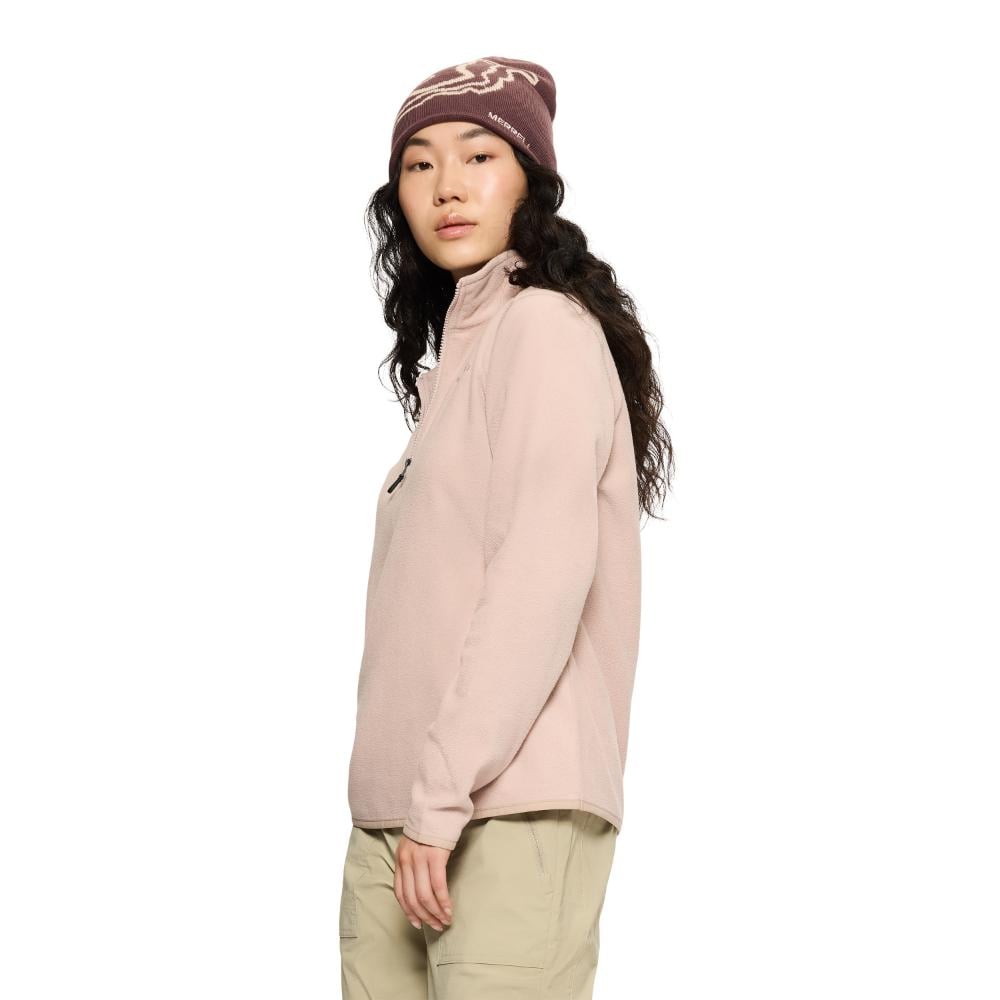 POLERA MUJER WHITE PINE QUARTER ZIP ROSADO - 2