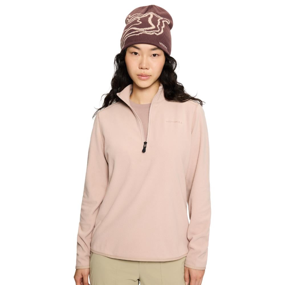 POLERA MUJER WHITE PINE QUARTER ZIP ROSADO - 6