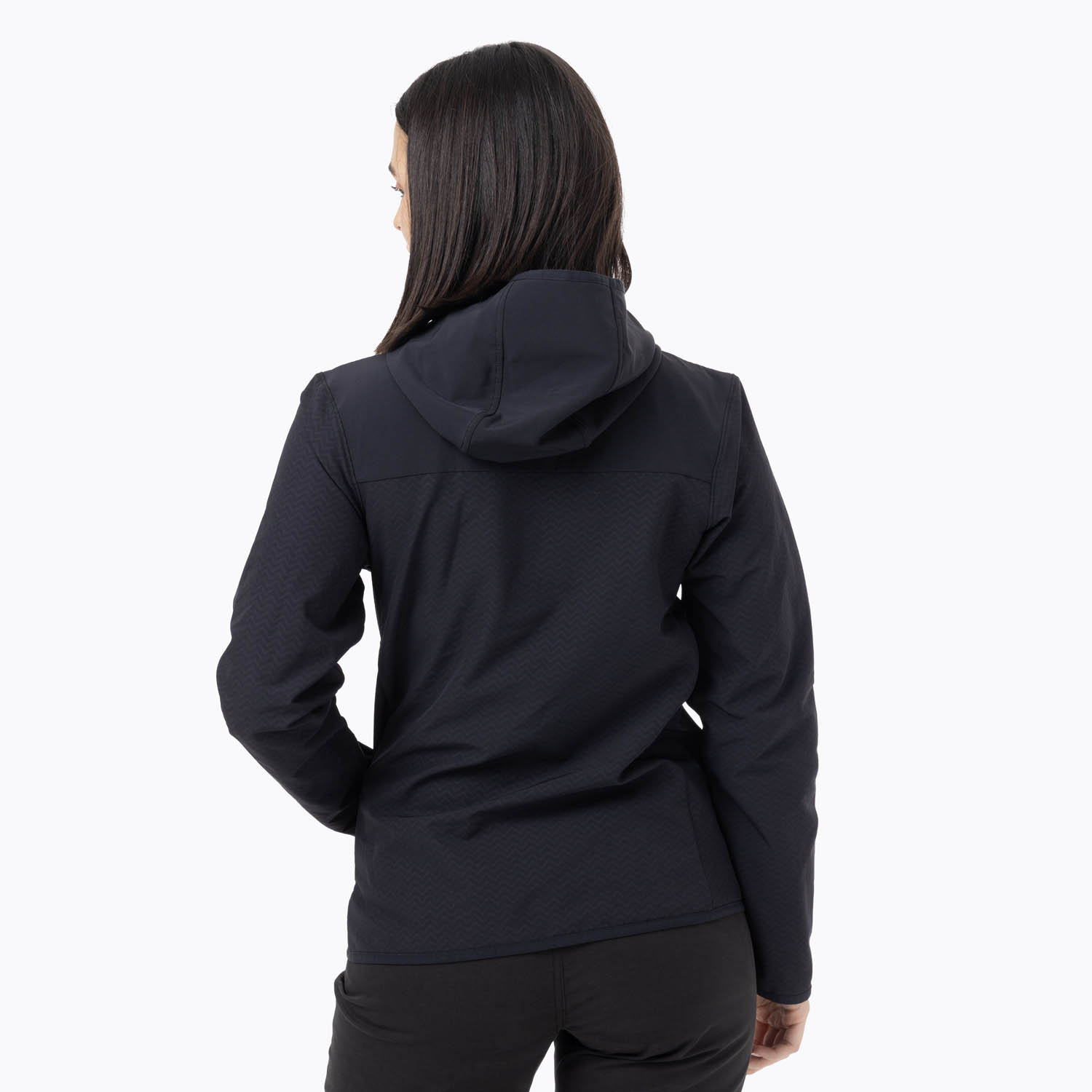 CASACA MUJER SWEATSHIRT FULL ZIPPER NEGRO - 4