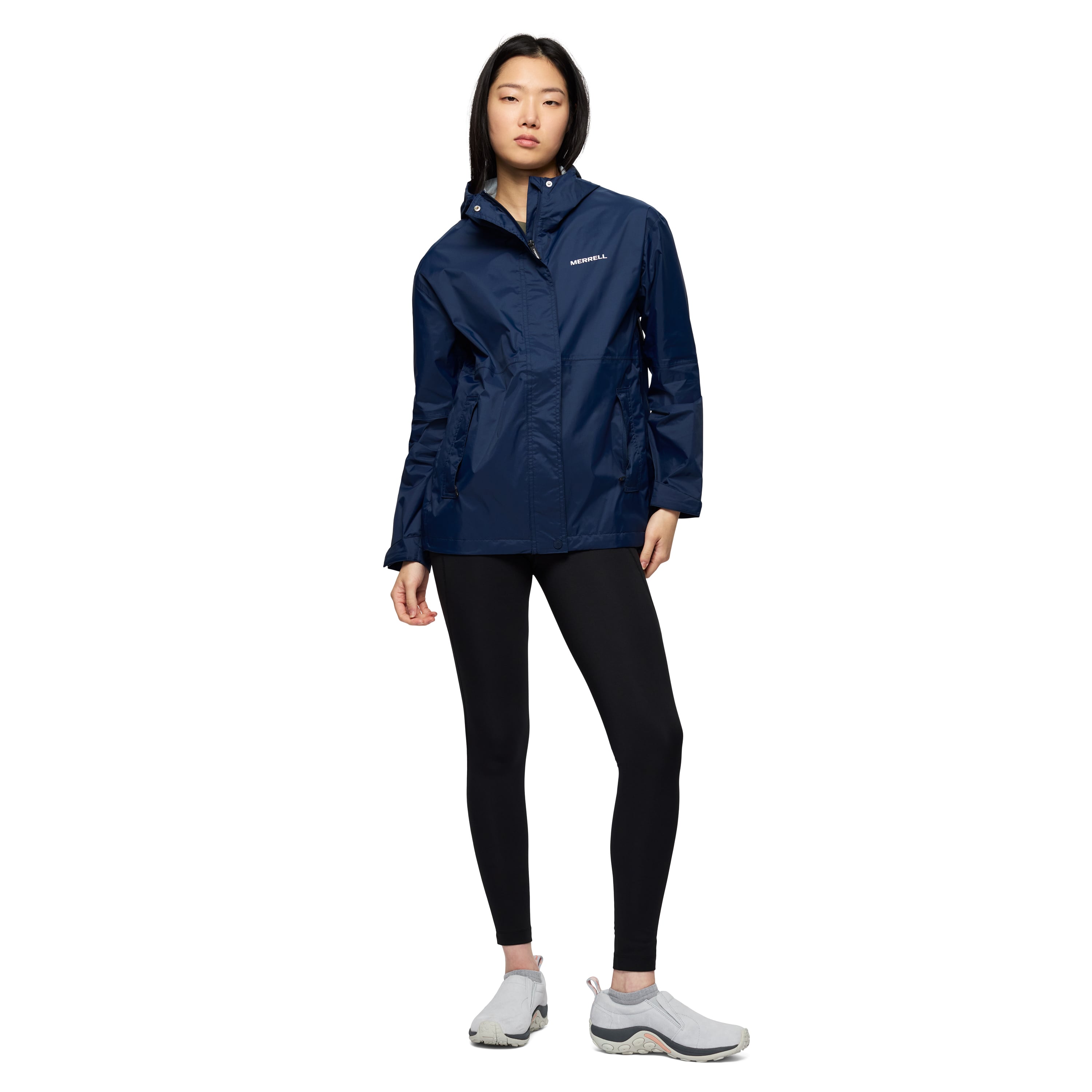 CASACA MUJER FALLON RAIN AZUL - 4