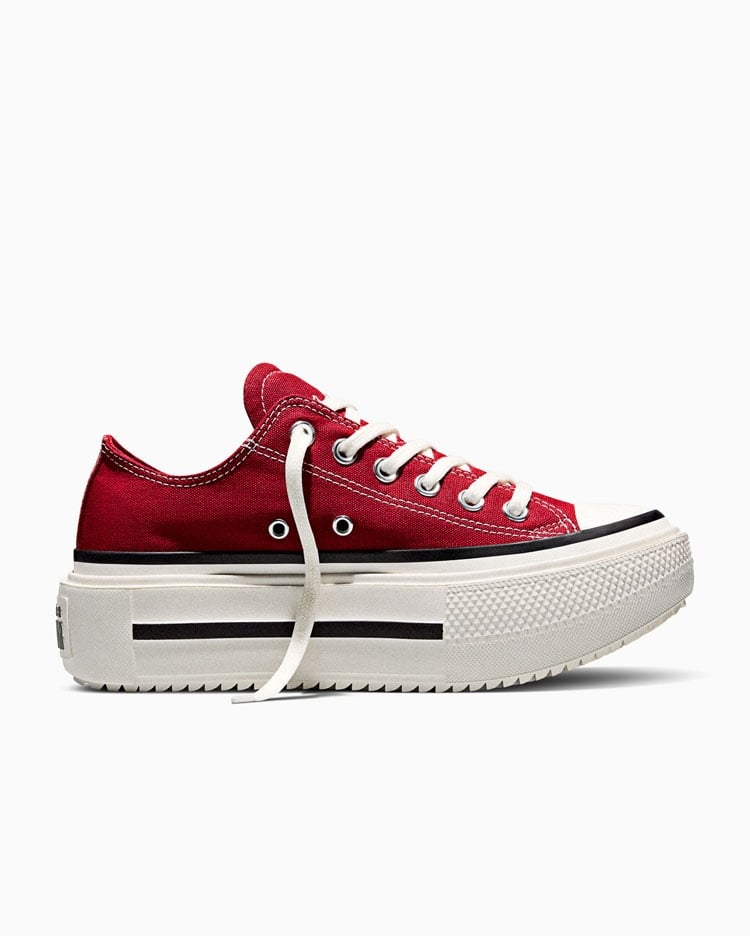 ZAPATILLAS MUJER CHUCK TAYLOR ALL STAR DOUBLE STACK PLATFORM HEARTS ROJO - 1