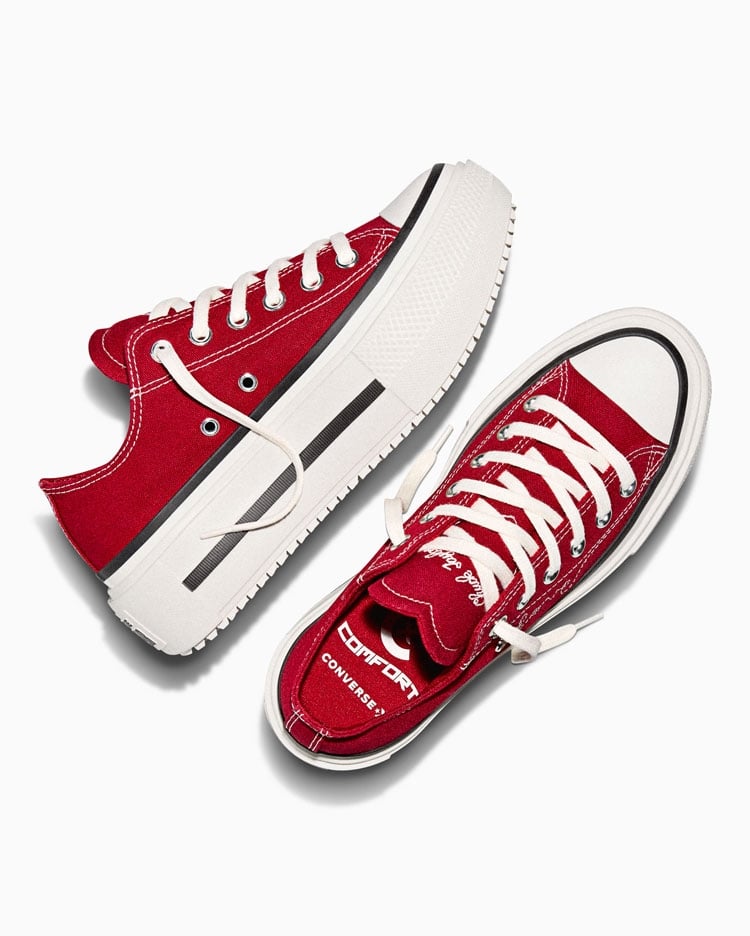 ZAPATILLAS MUJER CHUCK TAYLOR ALL STAR DOUBLE STACK PLATFORM HEARTS ROJO - 3