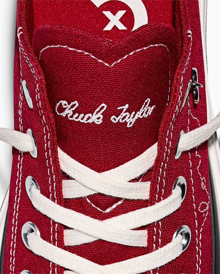 ZAPATILLAS MUJER CHUCK TAYLOR ALL STAR DOUBLE STACK PLATFORM HEARTS ROJO - 6