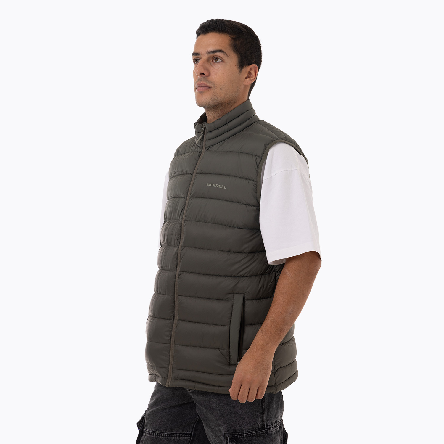 CHALECO HOMBRE HAZEIS FULL ZIPPER PARKA VERDE - 2