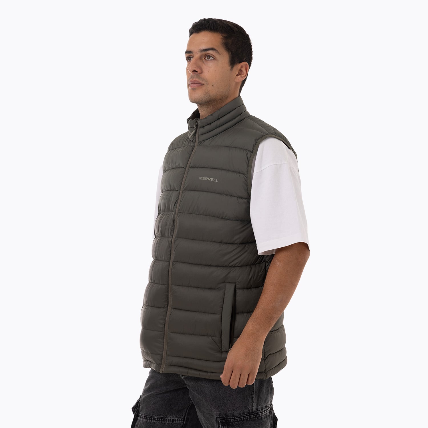 CHALECO HOMBRE HAZEIS FULL ZIPPER PARKA VERDE - 2
