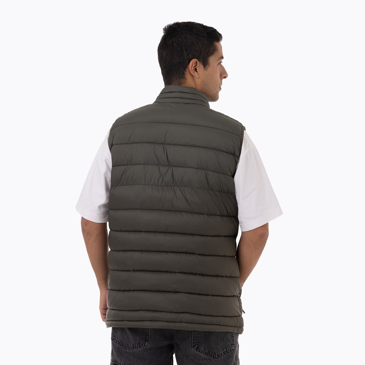 CHALECO HOMBRE HAZEIS FULL ZIPPER PARKA VERDE - 3