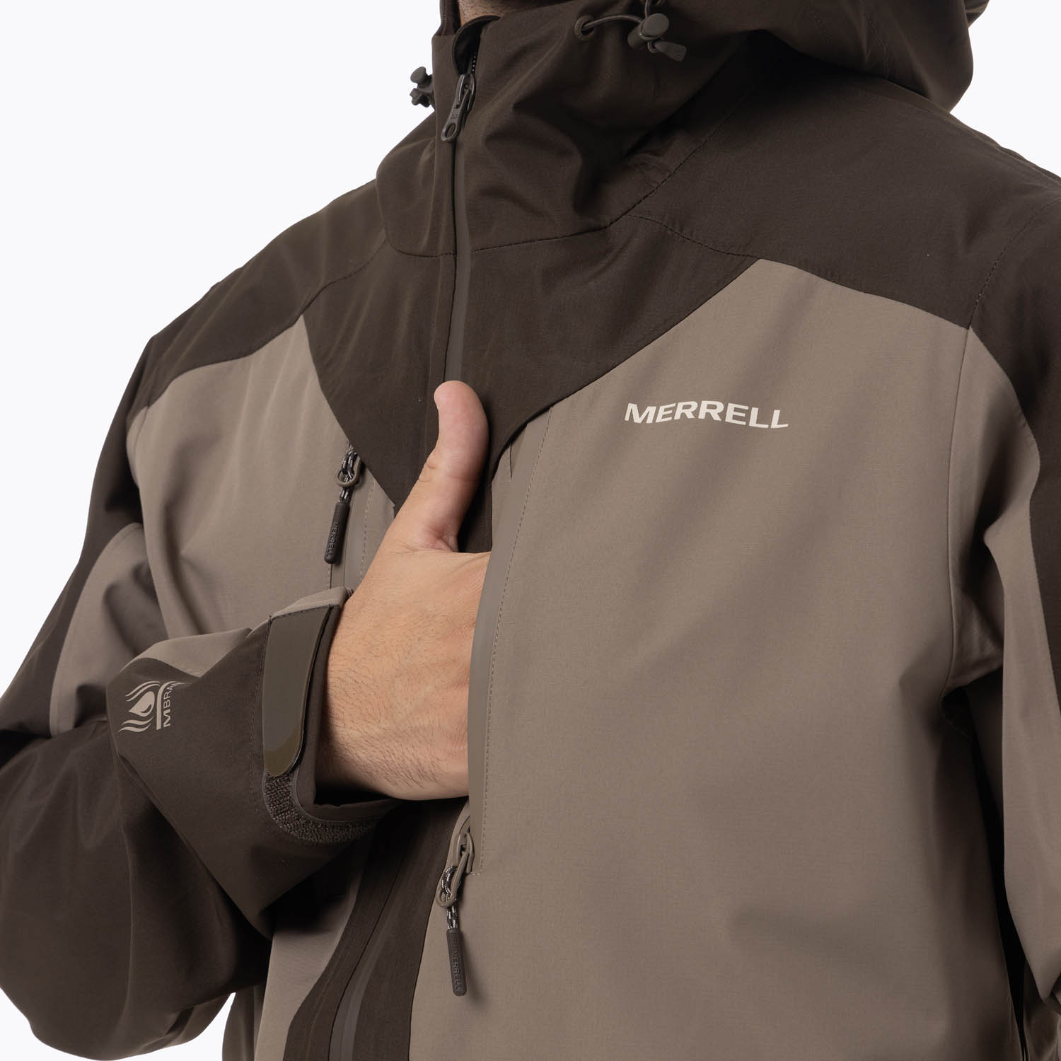 CASACA HOMBRE ARKAON HARDSHELL MARRÓN - 7